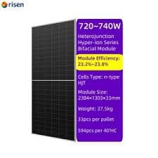 Risen HJT 740W N-Type Bifacial